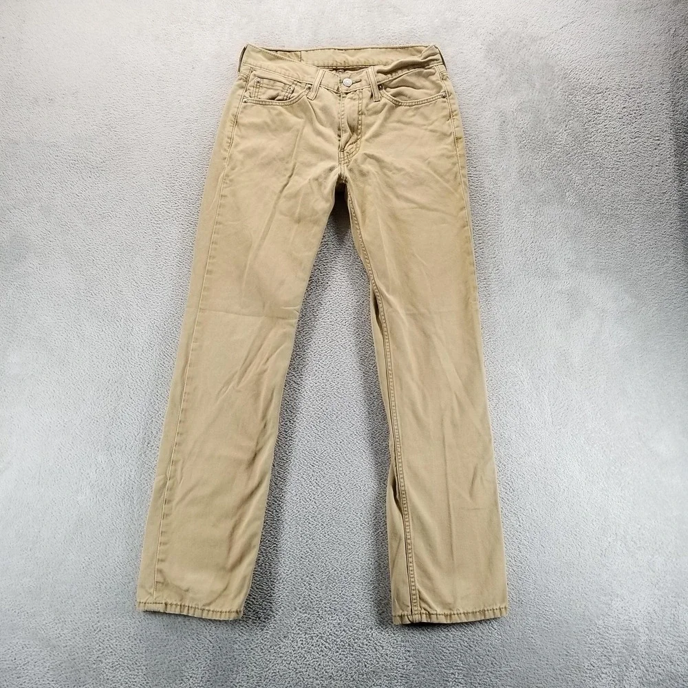 Levis 514 Jeans Mens 29x32 Beige Regular Straight‎ Light Wash Casual Comfort
